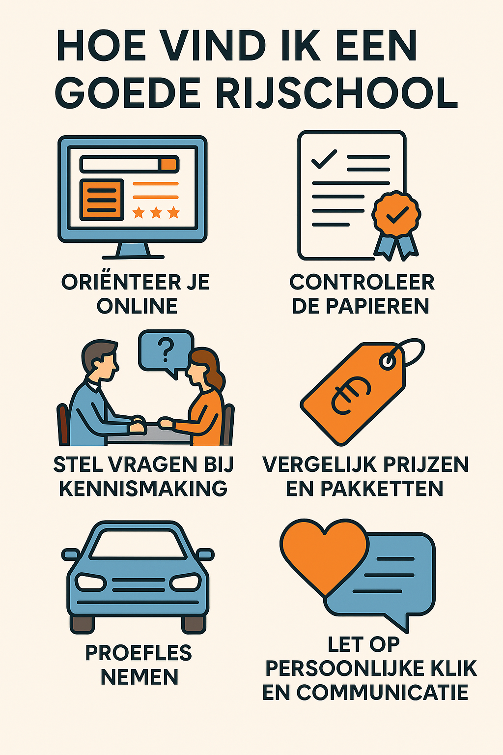 Hoe vind ik een goede rijschool